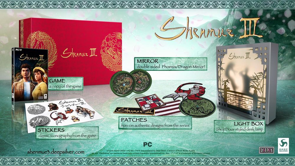La Collector's Edition di Shenmue III La Collector's Edition di Shenmue III